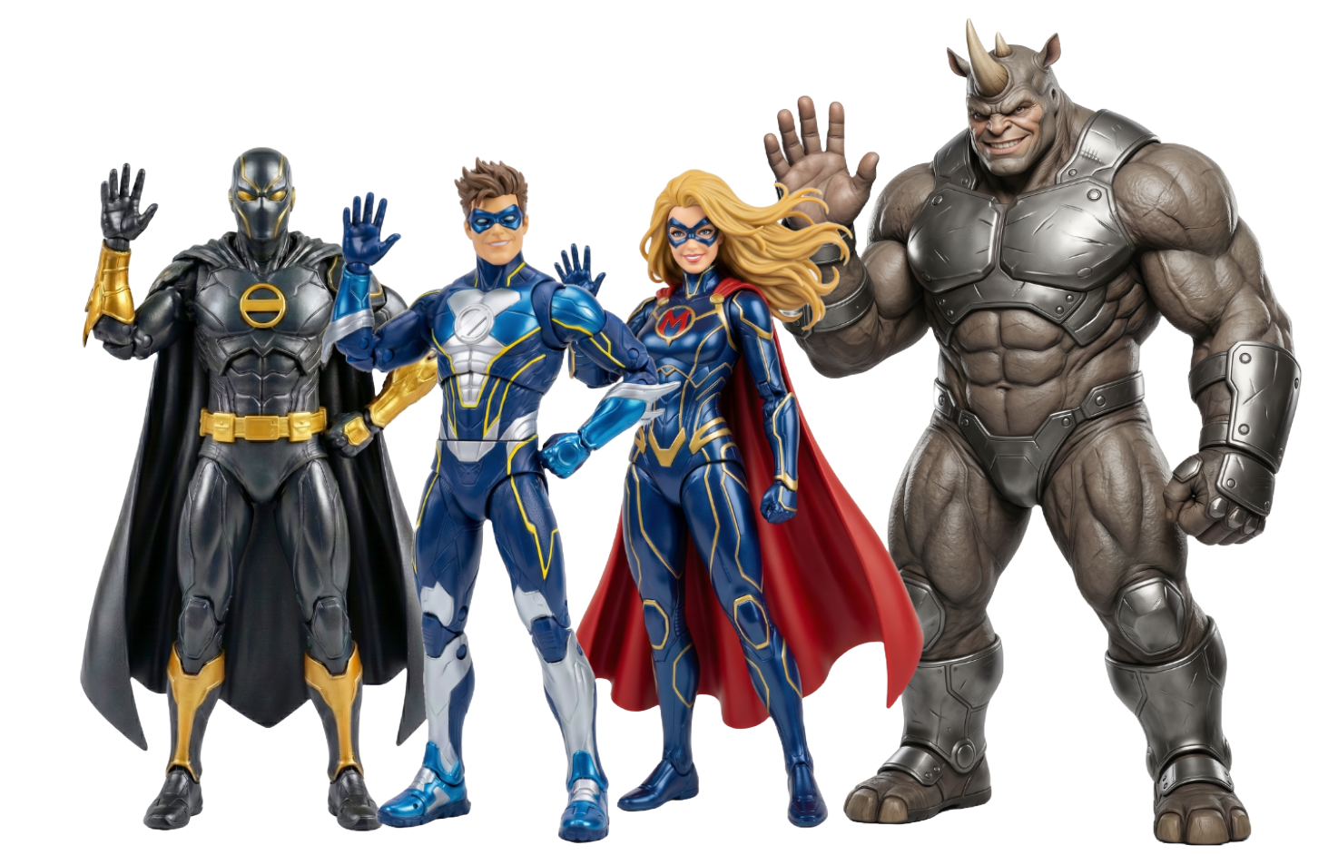 The Power Station Heroes Team posing together